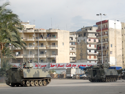 Tanques en Trípoli (Líbano). Dic 2012 | © Laura Jiménez