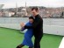 Una pareja rusa baila tango en un barco. Estambul, 2013