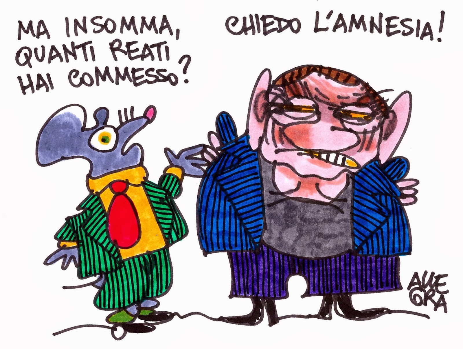 La amnesia de Berlusconi | © Gianni Allegra