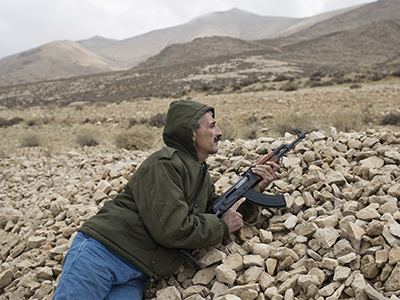 Retrato de Akel, militar retirado de patrulla en Ras Baalbek | ©  Diego Ibarra Sánchez