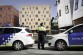 La policía acordona un nuevo edificio ocupado por la PAH en Barcelona.