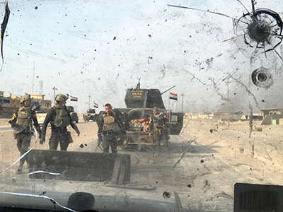 Escena de la ofensiva contra Daesh ante Mosul (2016) | © Jewan Abdi