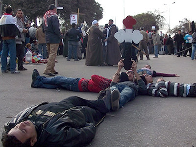 Protesta de coptos en El Cairo (2011) | © Eva Chaves / M'Sur